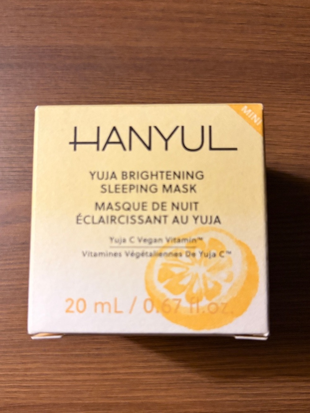 Hanyul Yuja Brightening Sleeping Mask - Yellow